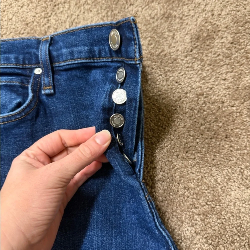Hudson Jeans Classic Indigo Bootcut - Rosie Crop Cut - Picture 2 of 4